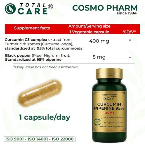 CURCUMIN PIPERINE 95 - Antioxidant. Antiaging. - Image 5