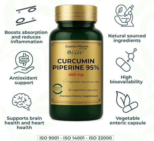 CURCUMIN PIPERINE 95 - Antioxidant. Antiaging. - Image 2