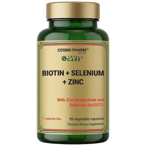 Biotin + Selenium + Zinc, 90 vegetable capsules by Cosmo Pharm