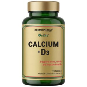 CALCIUM Vitamin D3. Prevents rickets, osteoporosis, hypocalcemic tetany