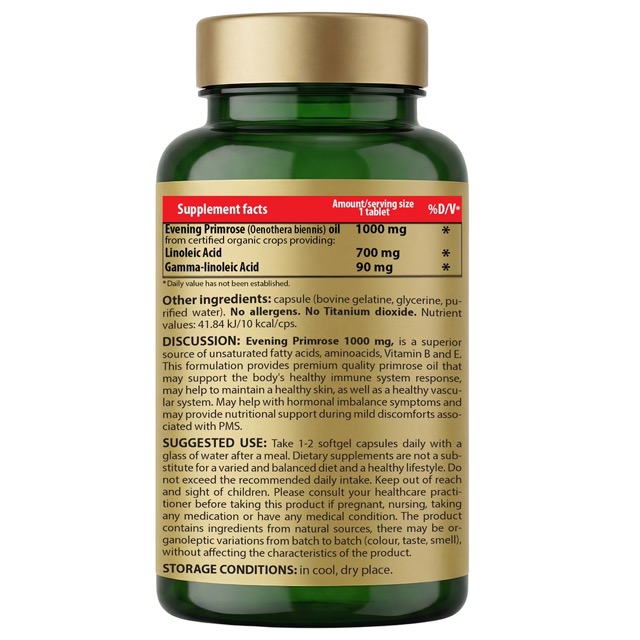 Evening Primrose Oil 1000 mg. Beauty starts from within! Hormonal balance - Image 9