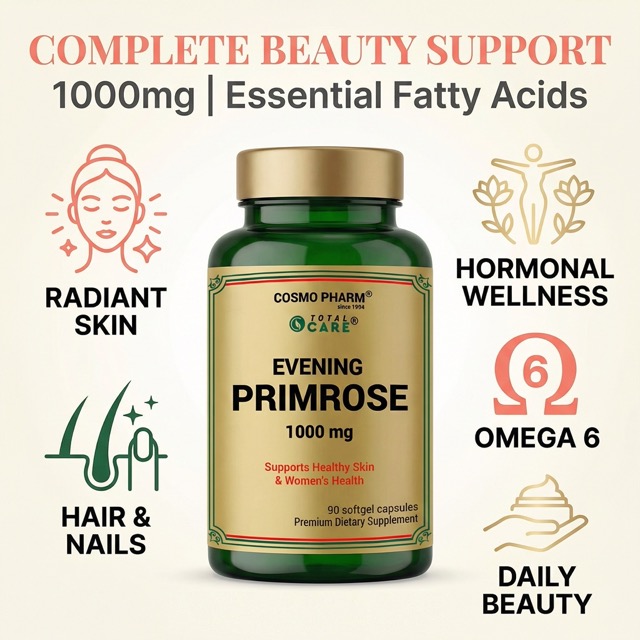 Evening Primrose Oil 1000 mg. Beauty starts from within! Hormonal balance - Image 3