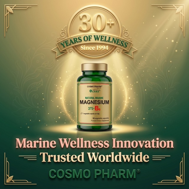Natural Marine Magnesium 375 + B6 Premium – Stress, Nervousness vegetable capsules - Image 8