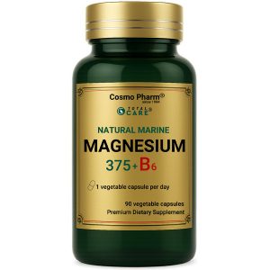 Natural Marine Magnesium 375 + B6 Premium – Stress, Nervousness vegetable capsules