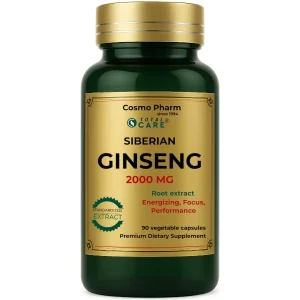 SIBERIAN GINSENG 2000 mg - Just 1 vegetable capsule/day