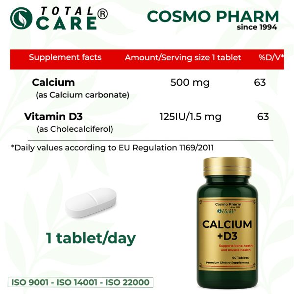 CALCIUM Vitamin D3. Prevents rickets, osteoporosis, hypocalcemic tetany - Image 4