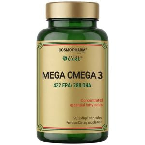 Mega Omega 3 Super Concentrated Fish Oil, Healthy Heart and Brain