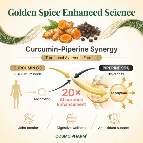 CURCUMIN PIPERINE 95 - Antioxidant. Antiaging. - Image 3