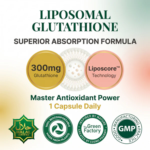 Liposomal Glutathione 300mg, 90 Vegetable Capsules, Superior Absorption Antioxidant Support - Image 6