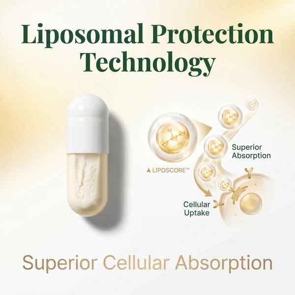 Liposomal Glutathione 300mg, 90 Vegetable Capsules, Superior Absorption Antioxidant Support - Image 5