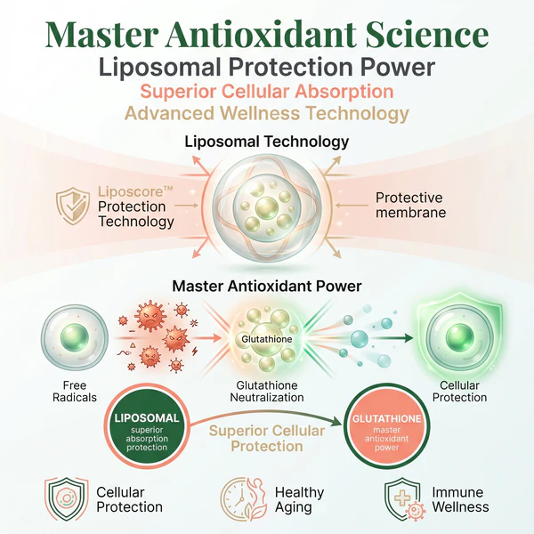 Liposomal Glutathione 300mg, 90 Vegetable Capsules, Superior Absorption Antioxidant Support - Image 3