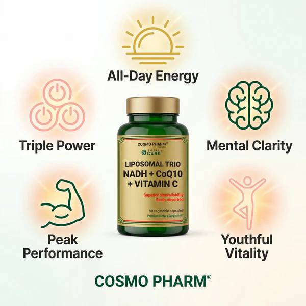 NADH + COENZYME Q10 + VITAMIN C - Liposomal Trio - Image 8