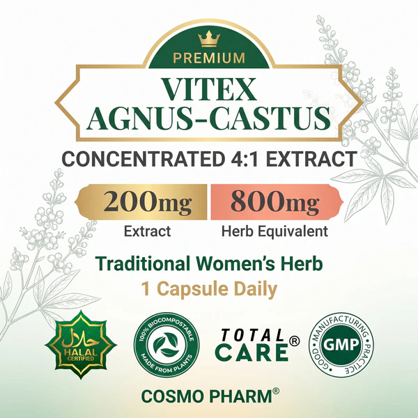 Vitex 800 Chasteberry, 90 Vegetable Capsules, Supports Hormonal Balance and a Comfortable Monthly Cycle for Women - Image 6