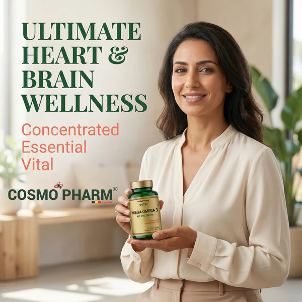 Mega Omega 3 Super Concentrated Fish Oil, Healthy Heart and Brain - Image 7