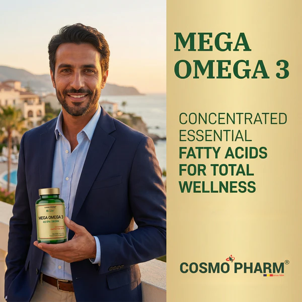 Mega Omega 3 Super Concentrated Fish Oil, Healthy Heart and Brain - Image 4